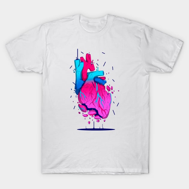 BROKEN HEART T-Shirt by doser